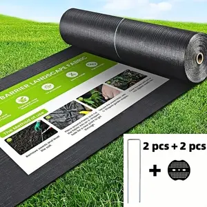 Gardening Weed Control Fabric, High Permeability Easy Installation, Ideal for Flower Beds, Vegetable Gardens, Fruit Trees