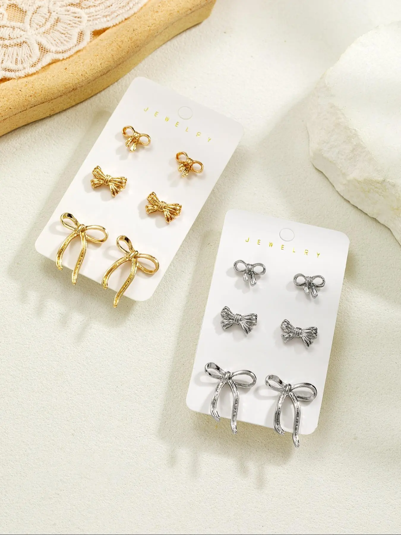 Bow Design Earrings, Fashionable Earrings for Women & Girls, Casual Jewelry for Party, Daily Clothing Decor, Trendy All-match & Exquisite Jewelry for Birthday Gift, Stud Earrings Jewelry, Trendy Fashionable Accessories