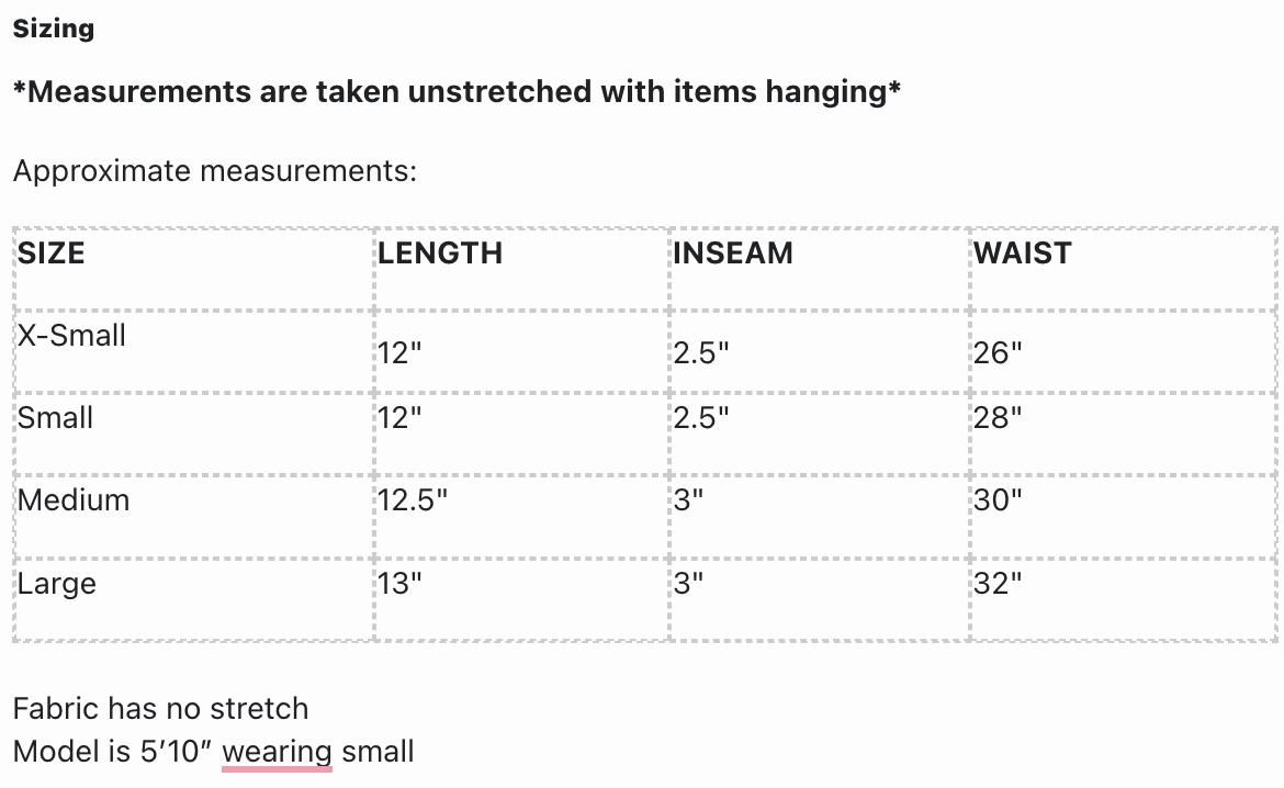 One Hit Wonder Shorts