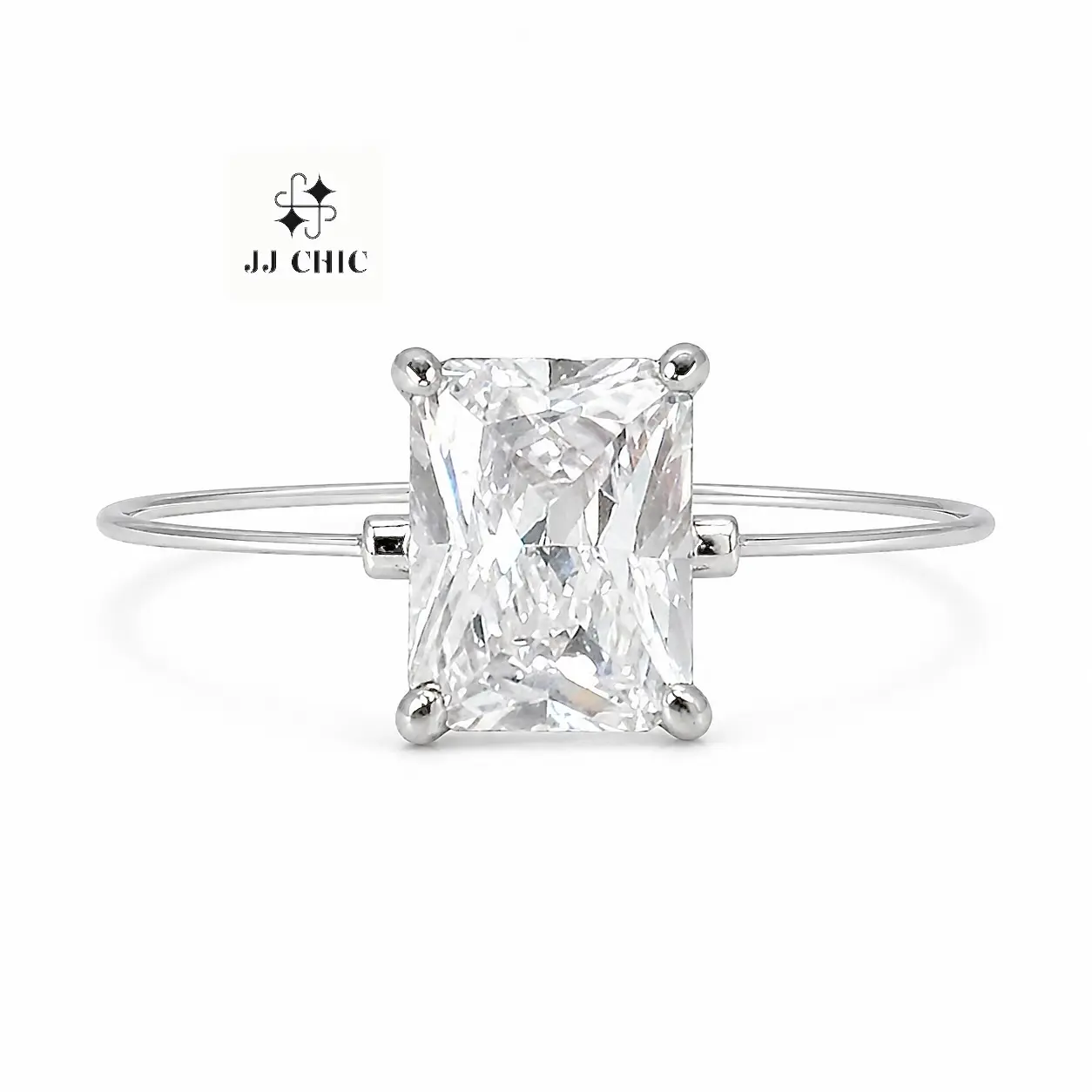 Invisible Glow Ring, Radiant Cut Floating Solitaire Ring,Affordable Luxury Engagement Ring Invisible Glow Ring, Radiant Cut Floating Solitaire Ring,Affordable Luxury Engagement Ring