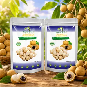 CHAVI Freeze-Dried Longan |pack of 2 - Healthy  Superfood Super snacks  Fruit- Natural Sweet No Added Sugars or Preservatives - Non-GMO, Vegan, Gluten-Free 4 oz |, Flavor, Dry