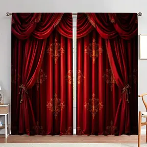 Animal & Floral Pattern Door Curtain, 1 Set Exquisite Door Curtain, Home Decor for Living Room Bedroom Hotel Salon, Home Decoration Curtain