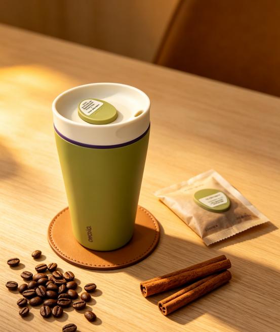 Owala SmoothSip Slider 20oz Insulated Travel Mug Leak-Proof Stainless Steel Tumbler for Hot Cold Coffee Water Portable Drinkware Flasks tiktokshopspringglowup