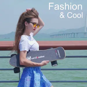 Combination of Ki Power and Control: 450W brushless electric skateboard, 30 km range, seven-layer maple deck, UL certified, suitable for ages 3 and up, high-torque motor, upgraded battery life, EBS braking, perfect for urban commuting ride