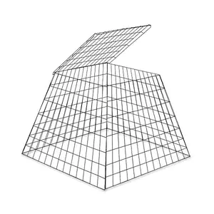 Chicken Cage Collapsible 30 in. H and 30 in. at the widest point at the base