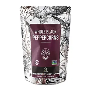 Soeos Whole Black Peppercorns, 32oz (Pack of 1), Non-GMO, Kosher, Packed to Keep Peppers Fresh, Peppercorn for Grinder Refill Flavor Spice Beef Taffy