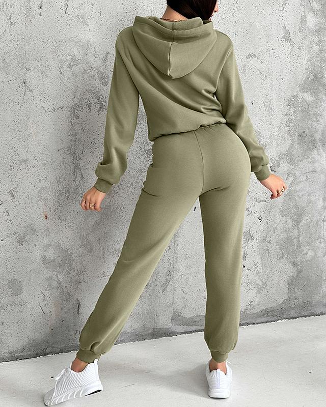 ChicMe Womens Warm 2 Piece Outfits Lounge Kangaroo Pocket Design Fleece Lined Hoodie Jogger Cuffed Sweatpants Tracksuit Sweatsuit Set/Casual Women's Sportswear Set Casual Outings Adjustable Relaxed Athleisure Wear ChicMe Womens Warm 2 Piece Outfits Lounge Kangaroo Pocket Design Fleece Lined Hoodie Jogger Cuffed Sweatpants Tracksuit Sweatsuit Set/Casual Women's Sportswear Set Casual Outings Adjustable Relaxed Athleisure Wear