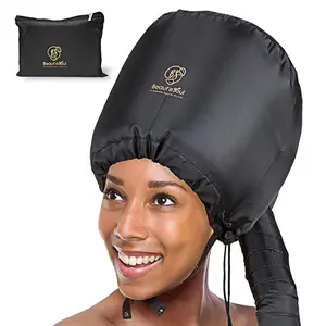 BEAUT'E  Bonnet Hair Dryer Attachment - Large Soft Hood for Handheld Blow Dryers, Deep Conditioning Cap for  Curly Hair, Quick Drying & Hair