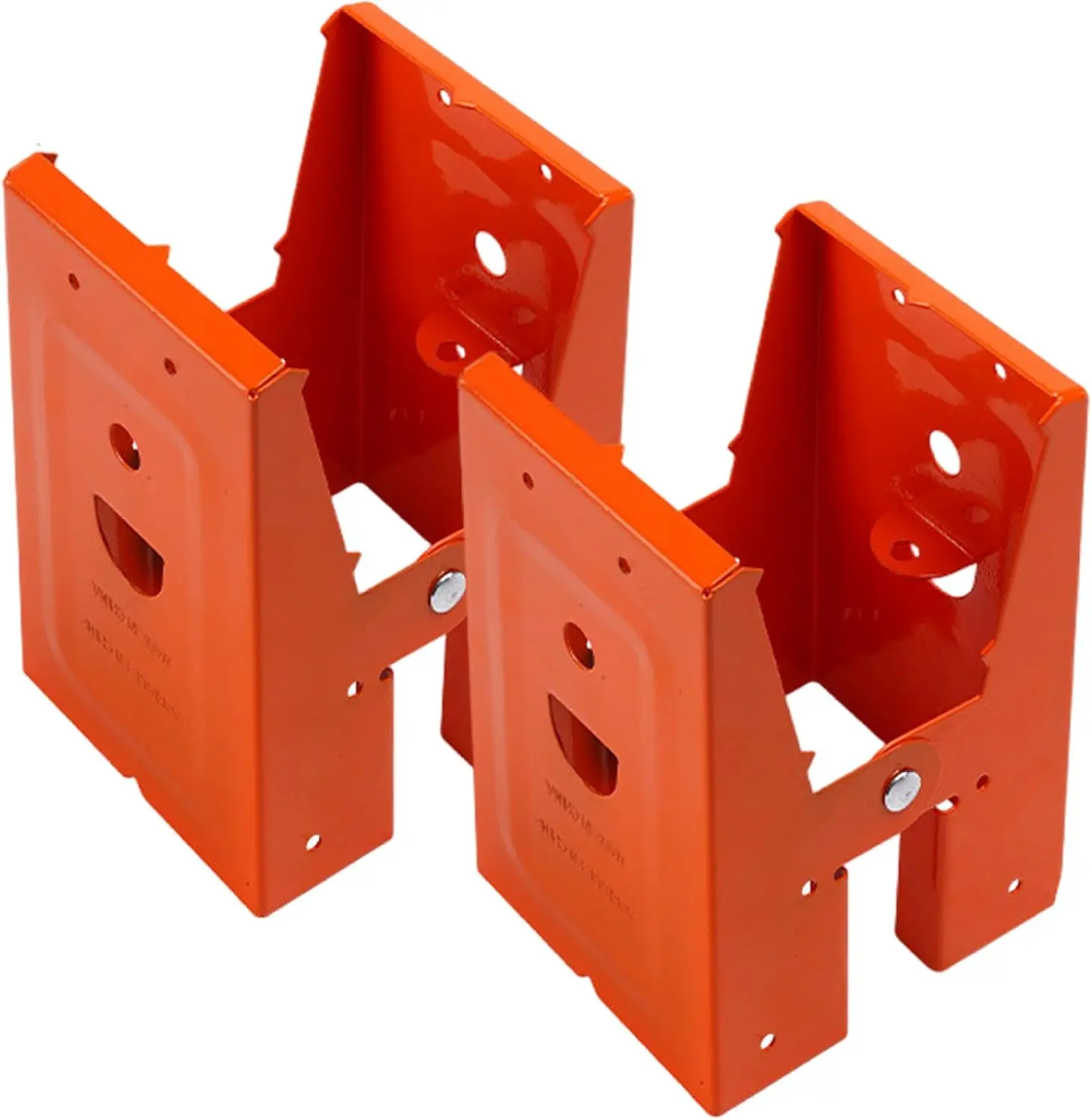 2Pcs Cold Rolled Steel Sawhorse Brackets - Safety & Efficiency Focused, 25° Opening Angle Chainsaw Hold for 2x4 Wood Slot Woodworking Saw Horse Stands, 25°Angle
