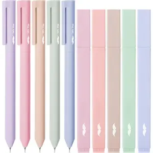 - Aesthetic Highlighters and Gel s, 10 Pack, Assorted Colors  Highlighters No Bleed, Colorful Ink Aesthetic 0.5mm Gel s, Cute Highlighter s