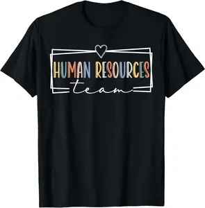 Cotton Graphic Tees Streetwear Human Resource Team Women HR Squad Appreciation Week T-Shirt