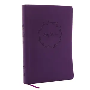 NKJV, Value Thinline Bible, Large Print, Purple Leathersoft, Red Letter, Comfort Print: Holy Bible, New King James Version by Thomas Nelson [Leathersoft Book]