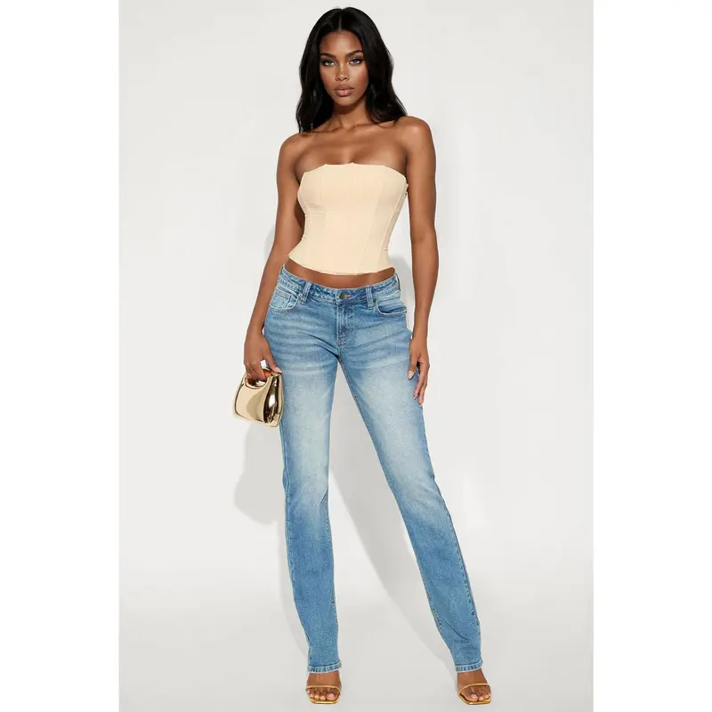 Tall Sicily Straight Leg Jeans Medium Wash TikTok Shop