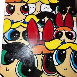 Power Puff Girls  20 x 18 inch Canvas