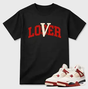 Brick Red Sneaker Match Tee, Brick Red 4 Shirt, Streetwear Graphic Shirt, Brick Red Sneaker Outfit, Unisex Cotton T-Shirt