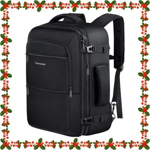 Vancropak 40L Carry-On Backpack – Expandable Travel Bag, Flight-Approved, Water-Resistant, Lightweight College & Business Weekender for Men & Women