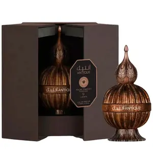 Lattafa Niche Emarati Antique 3.4 Eau De Parfum Spray Metal Bottle Unisex Fragrance with Spicy Citrusy Floral & Oud Notes