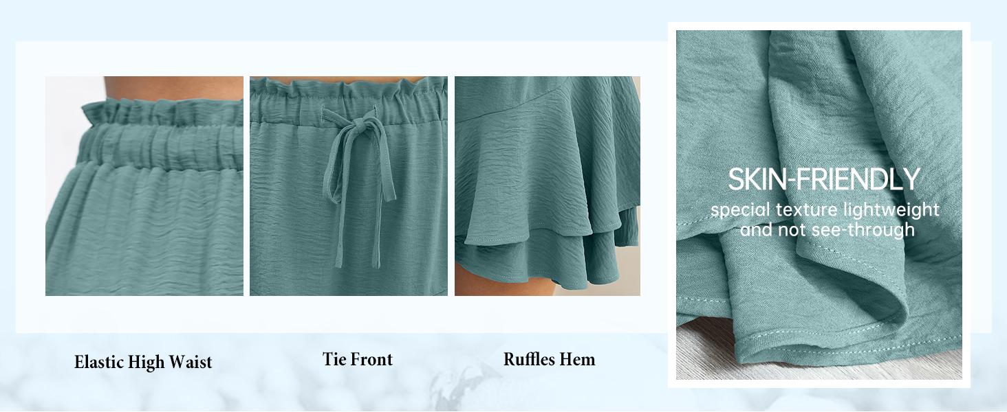 Lepunuo Flowy Shorts for Women Boho Ruffle Tiered Butterfly Skorts High Waist Mini Skirts Casual Shorts Lepunuo Flowy Shorts for Women Boho Ruffle Tiered Butterfly Skorts High Waist Mini Skirts Casual Shorts