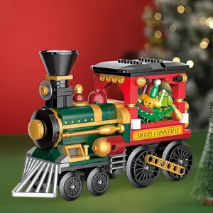 Train Building Blocks Toy, 267pcs/set Creative Train Model Building Blocks, Home Decoration, Gift for Kids