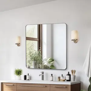 VEVOR Bathroom Vanity Mirror, 48x 36 Bathroom Mirror for Over Sink, Aluminium Alloy Frame, Shatter-Proof, Scratch-Resistant, Vanity Mirror Wall Mounted Horizontally or VerticallyVEVOR Super Brand Day