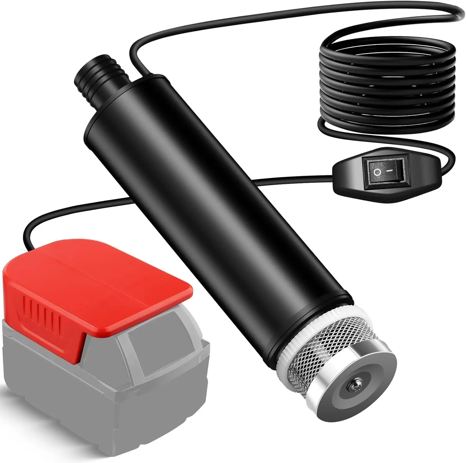 Cordless Submersible Water Pump for Milwaukee M-18 18V Battery,635GPH Portable Transfer Water Pump for Camping Tub Garden RV Pond Draining Job Sites(No Battery)