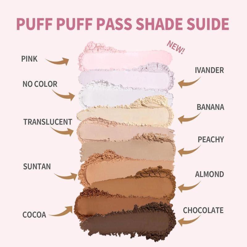 LOOMEE Translucent Baking Powder Set – Rice Powder & Vitamin E, Extra Fluffy Puff for Soft-Focus Finish | Oil Control, Pore Blurring, All Skin Tones  24-HR Shine Control, All-Day Wear, Blurs Texture, Brightens Complexion