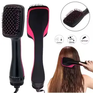 One-step Hair Dryer and Hot Air Brush Fast Heating Blow Dryer Brush Straightening Comb