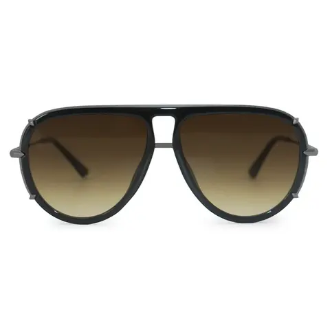Topfoxx Ivy Luxe Olive Tangle-Free Aviator Sunglasses | Stunning Round Eyeglasses with Hand Assembled Design, Certified Shatter-Resistant Lenses & UV400 Protection - Stylish Sun Protective Eyewear for Women - Outdoor Fashion Accessory