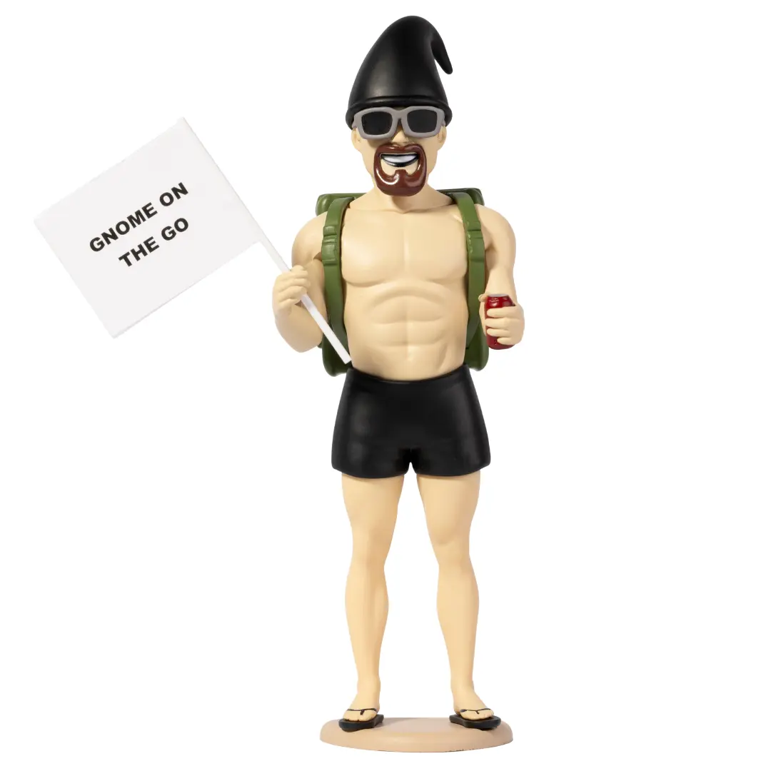 Gnome on the Go – Adult Male Travel Adventure Companion – Travel Gnome for Explorers of All Ages