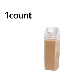 Plastic Milk Cup Convenient Water Storage Bottle New Reusable Juice Transparent Sports Leak Proof Cup Box Milk Drinking Water Sterile Milk