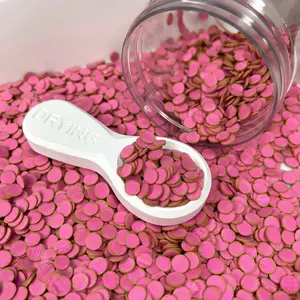 5MM Pink Concha, Mexican Polymer Clay Sprinkle (NOT EDIBLE)  D43-15
