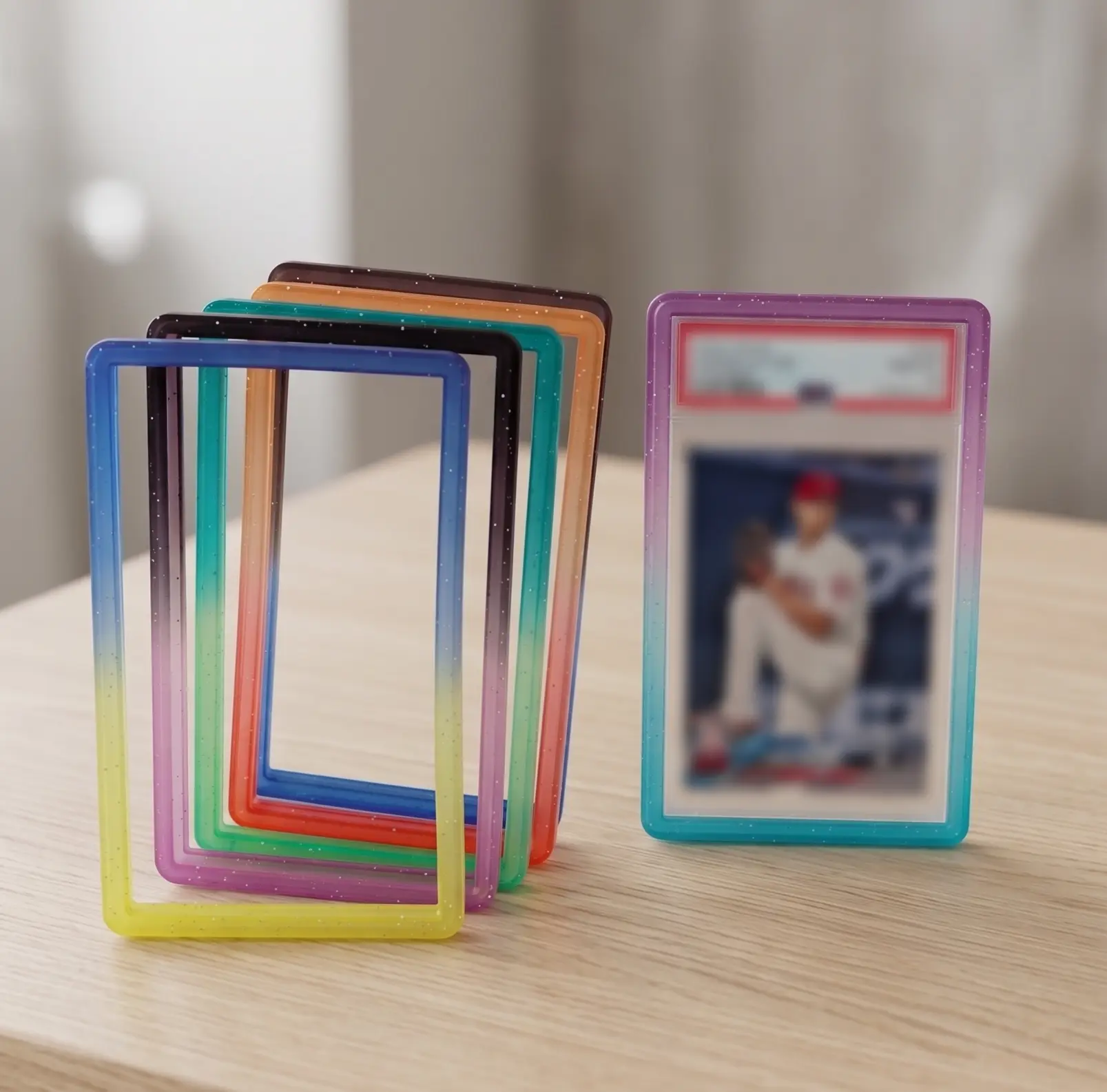 6-Pack Gradient PSA Slab Guards – Soft TPU Graded Card Protectors
