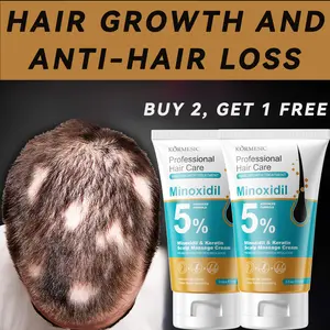 5% Minoxidil Hair Growth Cream – Stop Hair Loss & Regrow Thicker Hair FastScalp Massage Hair Growth Cream，Suitable for baldness, thinning hair, and hairline restoration; nourishes the scalp and strengthens hair roots