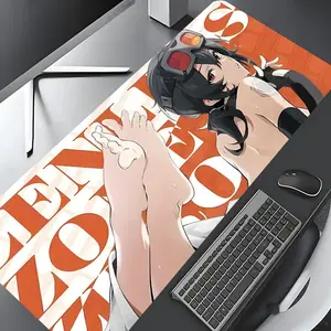 Anime Character Pattern Mouse Pad, Rectangle Gaming Mouse Pad, Non-slip Rubber Base Keyboard Mat for Home Office Desk