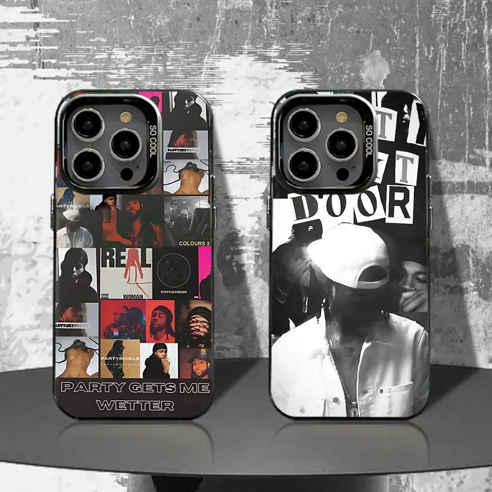 PARTYNEXTDOOR Tough Phone Case, Black Matte Shockproof Cover, Designed for iPhone 11-17 Pro Max/Plus & Samsung Galaxy S23-S25