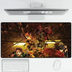 Demon Slayer Full Cast Battle Mouse Pad Large Size