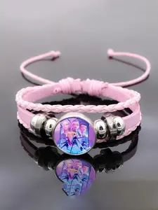 Demon Slayer Bracelet, Stackable Bracelets, Anime Cartoon Jewelry for Men & Women, Unisex Gift for Fans & Students, Perfect Accessory for Daily Wear