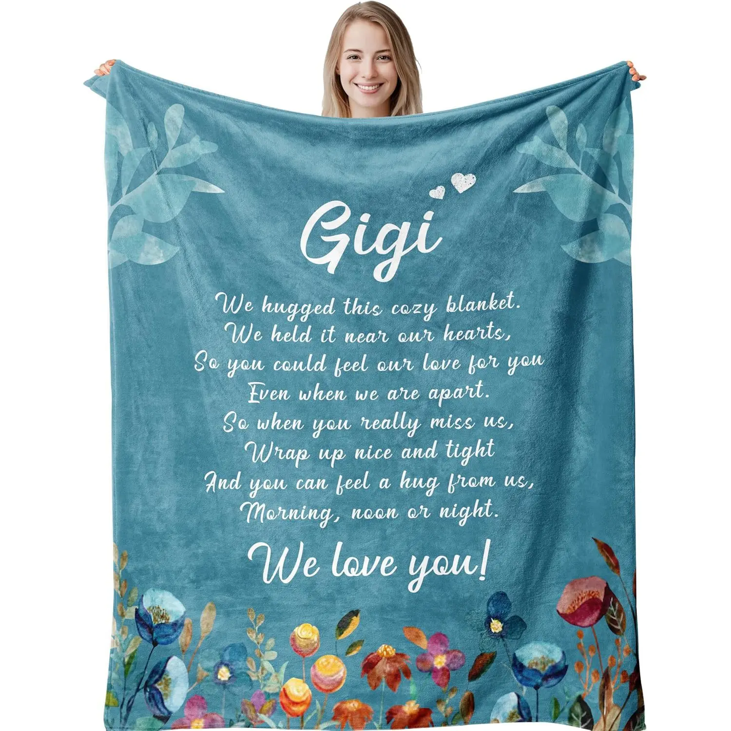 The Best Gigi Gift in History - Gigi's Birthday Gift for Grandmothers of Grandchildren, Grandmother Gifts, Grandmother Gift Blankets