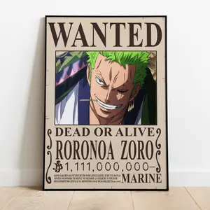 Zoro wanted poster