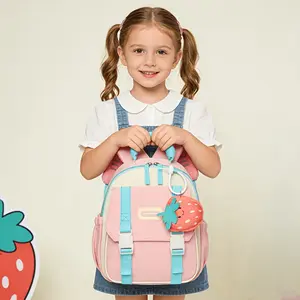 New Cute Fruit Charm Backpack for Kindergarten, Suitable for Children Aged 3-6 Who Prefer Bag-Style Backpacks