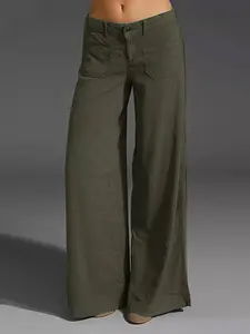 Full Size Wide Leg Pants with Pockets Plus Size
