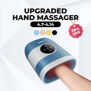 CINCOM Upgraded Hand Massager, Cordless Finger Soother with Customizable Settings，, Rechargeable with Comfort Warmth, Provides Ultimate Relaxation, Wonderful Gift for Black Friday, Thanksgiving, Christmas, Birthdays & More