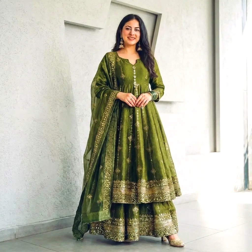 Anarkali palazzo party wear