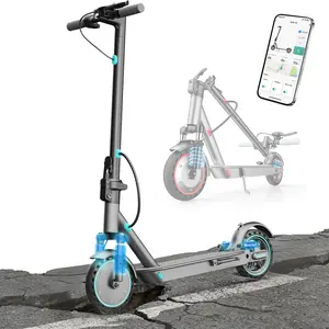 2026 D8 Pro Electric Scooter, 350W Brushless Motor 19MPH Top Speed 10.5Ah Lithium Battery 21Miles Long Range 8.5" Solid Shock-Absorbing Tires Dual Hydraulic Suspension Foldable Design APP Smart Control Commuter and Leisure Power E-Scooter