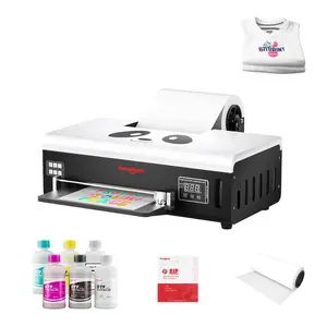 Procolored F8 DTF Printer A4 L800 Panda Apparel Transfer Printing Machine with White Ink Circulation Roll Feeder