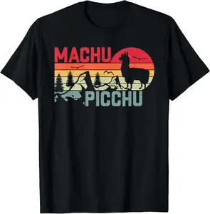100% Cotton Retro Machu Picchu Peruvian Pride Peru Travel T-Shirt