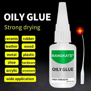 1/3/5pcs 20g Oil-Based Glue with Dropper, Waterproof Bond, Stronger Than Welding, High Strength, Strong Adhesion, Instant Adhesive, Multi-Purpose for Plastic, Shoes, Wood, Metal, Nails, Rubber, Glass