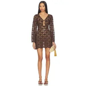 Waimari Positana Tunic Dress in Chocolate
