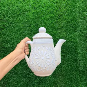 Tetera Relieve Cielito Lindo, Blanco 1.5Lts (Set 1 Piece).