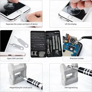 115 in 1 Magnetic Precision Screwdriver Set, Ideal for Phone Laptop PC Repair, Professional Electronics Tool Kit, Essential DIY Toolkit